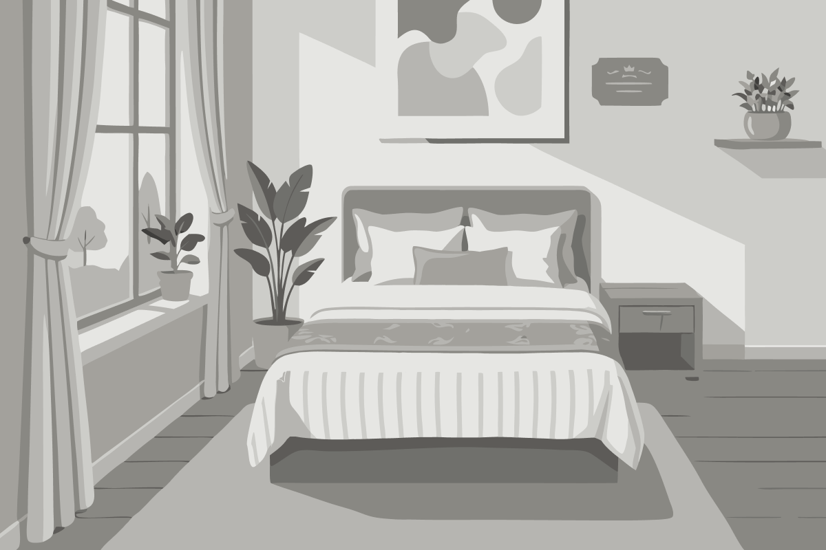 Apartamento de 2 Quartos com Varanda